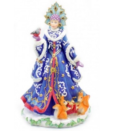 Фигурка новогодняя «Снегурочка» 15,3*13*25,5 см, в синем костюме