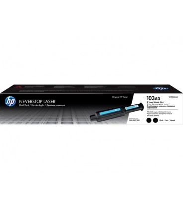 Картридж W1103AD HP 103AD Neverstop Toner Reload Kit 2-Pack двойной картридж лазерный черный