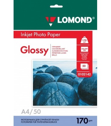 Бумага Lomond глянцевая 1x130г,50л,А4