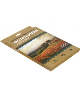 Бумага для струйной фотопечати матовая односторонняя White paper А4 (210*297 мм), 128 г/м2, 50 л.
