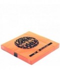 Бумага для заметок с липким краем Global 75*75 мм, 1 блок*80 л., ярко-оранжевая