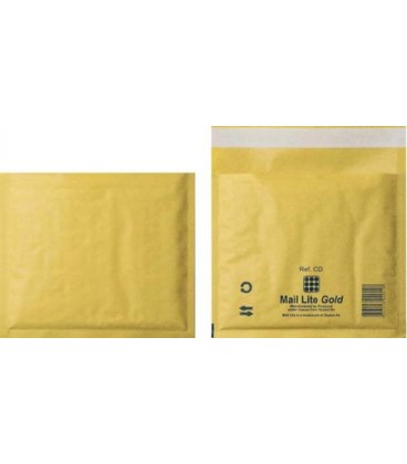 Конверт-пакет защитный пузырьковый Mail Lite Gold 180*160 мм, CD-mini