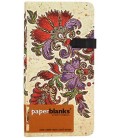 Книжка записная Paperblanks Lyon Florals 90*180 мм, 88 л., линия, «Цветочная страсть. Слоновая кость»
