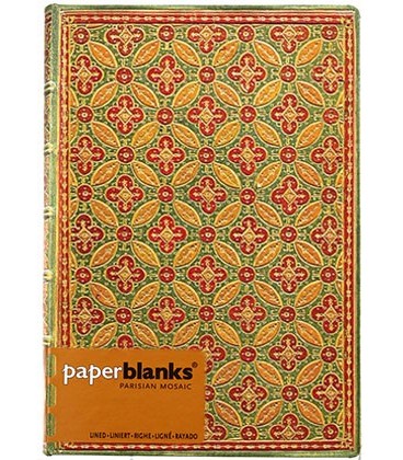 Книжка записная Paperblanks Parisian Mosaic 130*180 мм, 72 л., линия, «Мозаика»