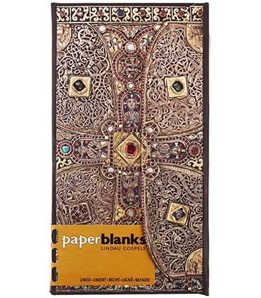 Книжка записная Paperblanks Lindau 95*180 мм, 88 л., линия, «Евангелие из Линдау»
