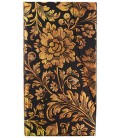Книжка записная Paperblanks Brocaded Paper 95*180 мм, 88 л., линия, «Полуночное золото»