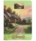 Книжка записная «Проф-пресс.Collezione» 120*170 мм, 80 л., клетка, «Загородный домик»