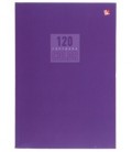 Тетрадь общая А5, 120 л. «Стиль и цвет» 140*202 мм, клетка, «Лиловый»