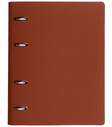 Тетрадь общая А5, 120 л. на кольцах The Notebook 165*215 мм, клетка, «Коричневый»
