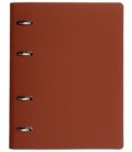 Тетрадь общая А5, 120 л. на кольцах The Notebook 165*215 мм, клетка, «Коричневый»