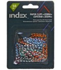 Скрепки «Зебра» Index 28 мм, 50 шт., в блистере