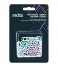 Скрепки «Зебра» Index 32 мм, 40 шт., в блистере