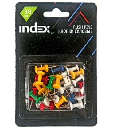 Кнопки силовые Index 23 мм., 30 шт., в блистерной упаковке с европодвесом