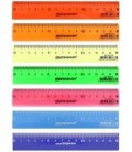 Линейка пластиковая schoolФормат 15 см, цветная, ассорти (цена за 1 шт.)