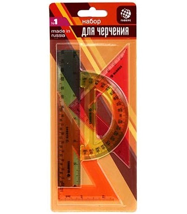 Набор геометрический «Глобус» 4 предмета, цветные полупрозрачные