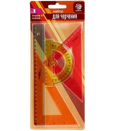 Набор геометрический «Глобус» 4 предмета, цветные прозрачные
