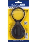 Лупа офисная складная Economix диаметр 60 мм, увеличение в 3 раза, черная