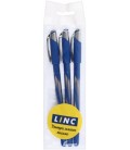 Набор шариковых ручек Linc Gliss 3 шт., стержень синий