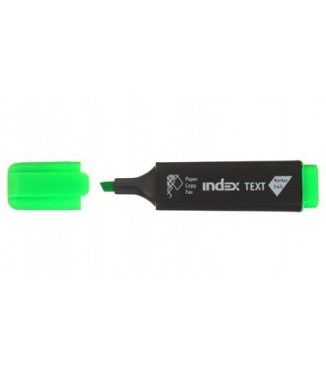Маркер-текстовыделитель Index IMH545 зеленый