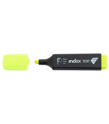 Маркер-текстовыделитель Index IMH545 желтый