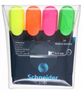 Набор маркеров-текстовыделителей Schneider Job 4 цвета