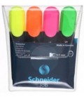Набор маркеров-текстовыделителей Schneider Job 4 цвета