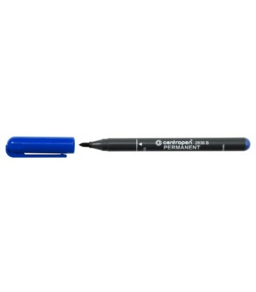 Маркер перманентный Centropen 2836 синий