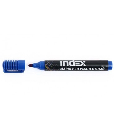 Маркер перманентный Index IMP555 синий