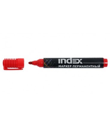 Маркер перманентный Index IMP555 красный