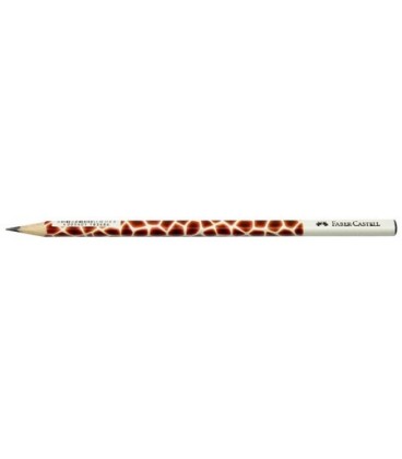 Карандаш чернографитный Faber Castell твердость грифеля М, «Жираф», корпус с рисунком, с декоративным наконечником