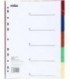 Разделители для регистраторов пластиковые Index 5 л., индексы по цветам (5 цветов)
