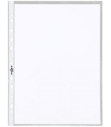 Файл А4+ перфорированный Durable 45 мкм, гладкий, глянцевый, 221*308 мм (до 100 л.)