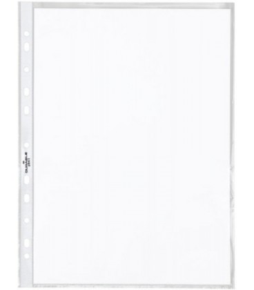 Файл А4+ перфорированный Durable 45 мкм, гладкий, глянцевый, 218*306 мм (до 80 л.)