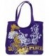 Сумка повседневная с ручками Good Bag 440*380*140 мм, фиолетовая с рисунком